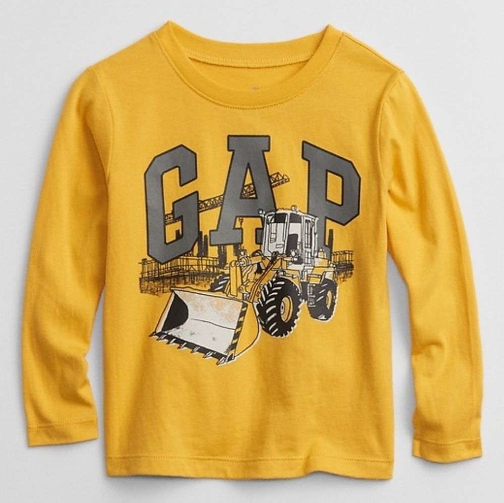NWT BabyGap Mix and Match GAP logo graphic long sleeve tee 3-6 months
